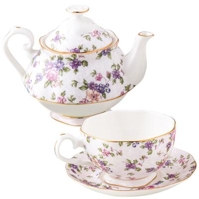 China Viable High Quality Ceramic Bone China Teapot Sets for sale