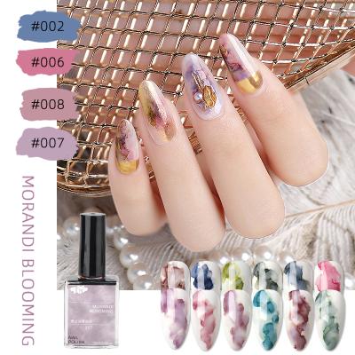 China NAIL HS Customized Logo Nail Art Design Blooming Gel Nail Polish Art Marble Ink For Nails for sale