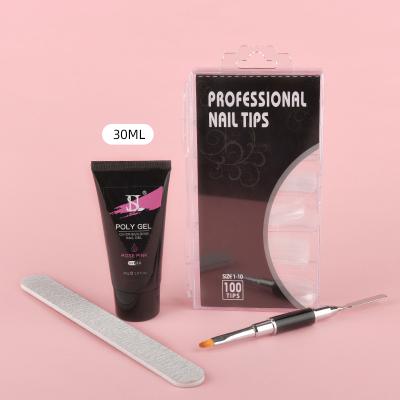 China Personal use for DIY and nail art for salon nail salon gel professional private label acrylic nail poly set with lamp for sale