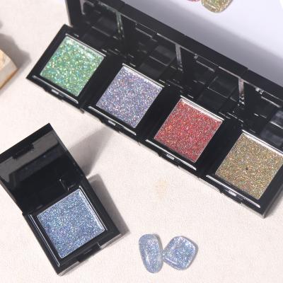 China Personal Use for DIY and Nail Art for Salon HS 12 Colors 3g Solid Glitter Reflective Nail Gel Polish Pudding Mud Solid Gel Volume for sale