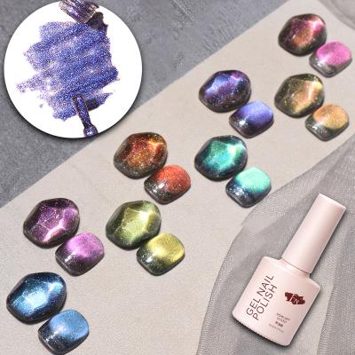 China Personal Use for DIY and Nail Art for Salon F-N Custom Fantasy Colors Fantasy Dreamy Cat Eye Gel Nail Polish 8 Logo Free Sample Quicksand for sale