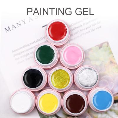 China Personal Use for DIY and Nail Art for Salon HS Nail Art Painting Private Label Soak Off Paint UV Gel Coating Suction Gel Polish Volume for sale