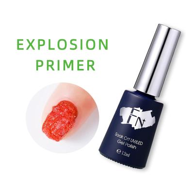 China Personal use for DIY and nail art for salon F&N 12ml Soak Off UV Led Nail Polish Gel Blast Base Primer UV Led Cracking Coat for sale