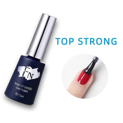 China Personal use for DIY and nail art for salon F&N 12ml Soak Off UV Led Nail Gel Polish Strong Tempered Top Coat for sale