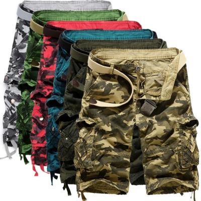 China 29-40 Loose Camouflage Breathable Oversized Cargo Shorts With Multiple Pockets And Medium Length Pants for sale