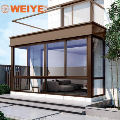 China Magnetic Screen Hotel General Aluminum Alloy Large Glass Windows Sliding Philippines Aluminum Profile Window for sale