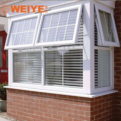 China Latest Swing Home Tempered Glass Large Glazing Aluminum Top Hung Windows for sale