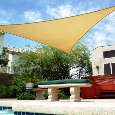 China waterproof polyester shade sails/outdoor sun shade sail/big size sunshade sail for swimming pool for sale