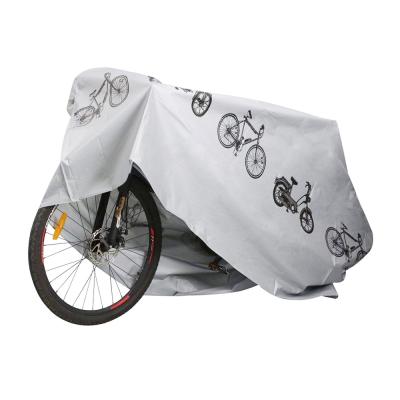 China High Quality Fashion Customized PEVA/customized PEVA Dustproof Waterproof UV Protect White Fancy Bicycle Cover Bike Cover for sale