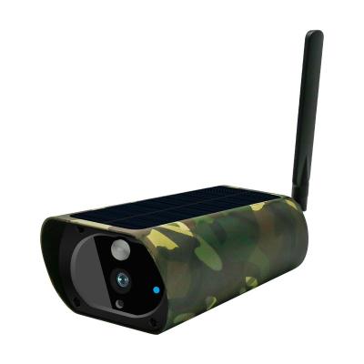 China NIGHT VISION China Factory 1080p Camouflage 4g Wifi Ip Solar Powered Outdoor Sim 2mp Ip Ptz Night Solar Camera for sale