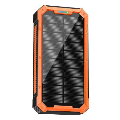 China Quick Charge Support Hot selling Solar Wireless Power Bank with Cable 36800 MA 5V/3A Fast Charge Mobile Power Factory for sale