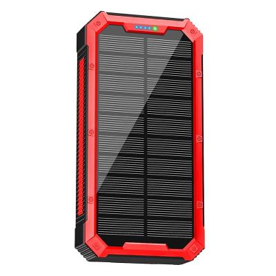 China Quick Charge Support Hot selling Solar Wireless Power Bank with Cable 36800 MA 5V/3A Fast Charge Mobile Power Factory for sale