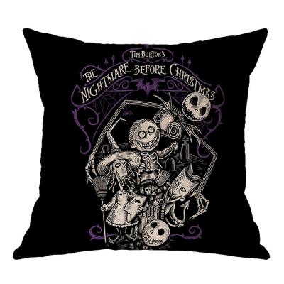 China Portable Polyester Cotton Velvet Cushion Covers Cushion Halloween Cushion Cover 45x45 Pillow Cases for sale