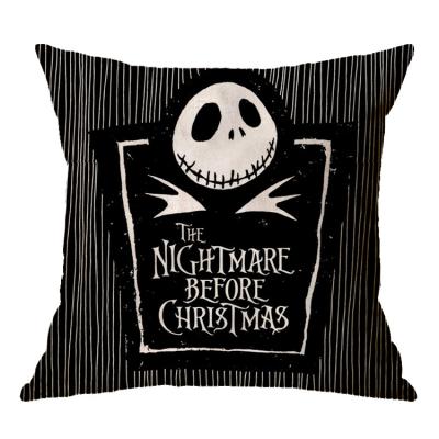 China Portable Wholesale Pillow Case Halloween Skull Decorative Cushion Covers Sofa Pillow Cover Home Decor for sale