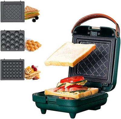 China Adjustable Thermostat New Design Home Use Detachable Plates Waffle Maker Grill Sandwich Maker for sale