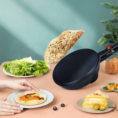 China Non-stick Coating Dish Easy To Order Multifunctional Portable Electric Crepe Pancake Maker 20cm for sale