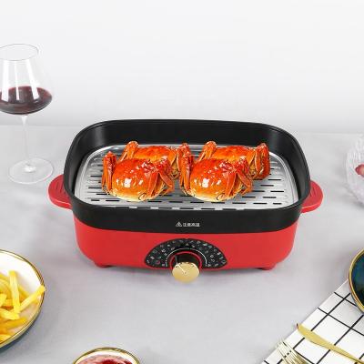 China Multi Cooking Mini Pot Home Appliance Multi Electric Temperature Control Kitchen Skillet for sale