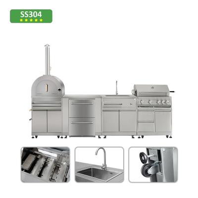 China Modern outdoor kitchen professionpantry cabords cabinet alominiume Kitchen cabinet for sale