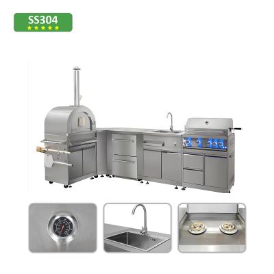 China Modern Stainless Steel OEM ODM OBM BBQ Garden Outdoor Kitchen for sale