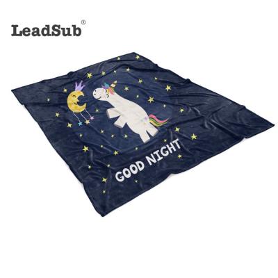 China Customized Sustainable Printing Sublimation Polyester Baby Blanket for sale