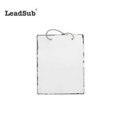 China Customization Sublimation White Personalized Photo Slate Rock Stone Gifts Stone Decoration Home Landscaping for sale