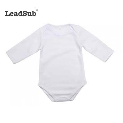 China Baby Newborn Blank Suit Sublimation Clothing Polyester Baby Long Sleeve for sale