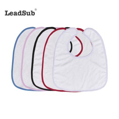 China Disposable wholesale high quality sublimation polyester empty baby bibs for custom printing for sale