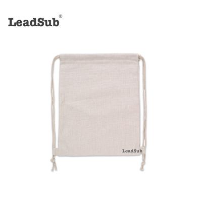 China Custom high quality rope handle sublimation eco cotton canvas bag for sale