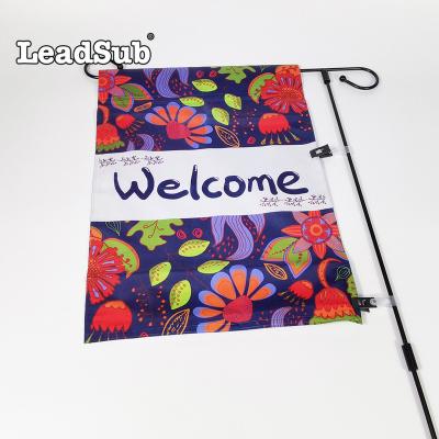 China Sublimation Printing Customized Seasonal Holiday Customized Garden Banner Hanging Garden Decorative Flag for sale