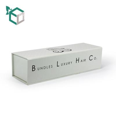 China Handmade Luxury Custom Rectangle False Eyelash Packaging Magnetic Paper White Box for sale