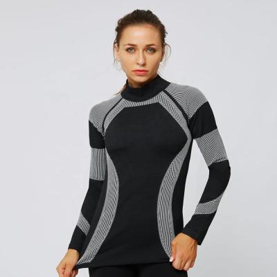 China Wholesale Price Women Antibacterial Active Eco Friendly Yoga Wear Fitness Clothing Long Sleeve Yoga Wear Tops for sale