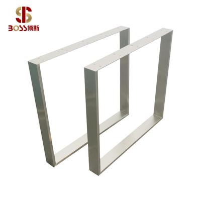 China Modern Square Table Leg Stainless Steel Forged Metal Dining Table Legs Rectangular Coffee Table Support Fixture for sale