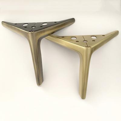 China Minimalist Legs Sofa Feet Table Legs Raised Brushed Bronze Coffee Table Legs Furniture TV Cabinet Sofa Leg Manufacturers for sale