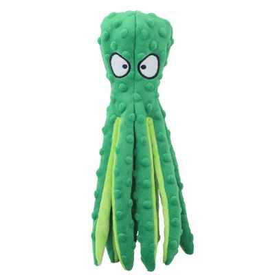 China Pet Supplier Dog Stuffed Toy Squeaker Chew Animal Toy Octopus Skin Bite Stuffed Plush Chew Resistant Stuffed Toy For Dogs for sale