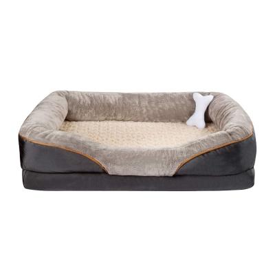 China Large Dog Bed Living Room High Quality Washable Orthopedic Comfort Durable Outdoor Waterproof Memory Foam Luxury Dog Beds for sale