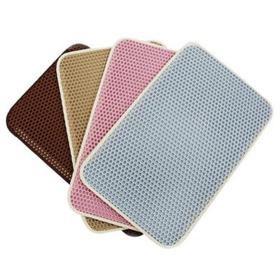 China 2022 New Design Double Layer Waterproof Cat Litter Pad Mat EVA Multifunctional Waterproof Indoor Eco-friendly for sale