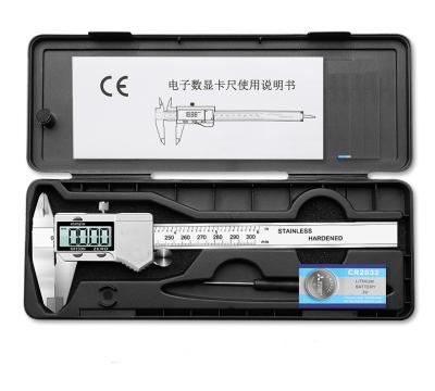 China Stainess Steel Electronic Digital Caliper 0-300mm Hardened Stainless Steel Digital Vernier Gauge for sale