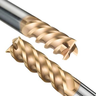 China Tungsten Cobalt Alloy 4 Flute End Mill Tungsten Carbide End Mills For Metal Steel for sale