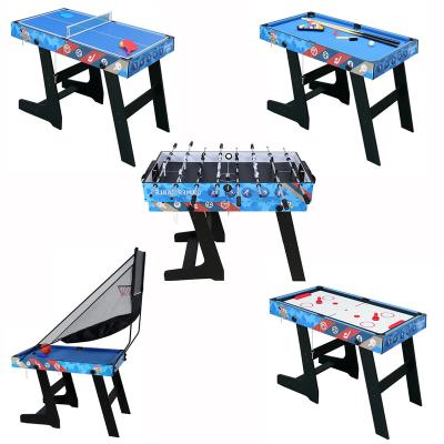 China Dongguan HLC 4 FT Folding Multi Function 5 In 1 Games Table Basketball Shooting for sale