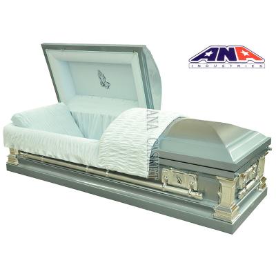 China American Style ANA Made in Porcelain Luxury Burial Supplies Stainless Steel Casket for sale