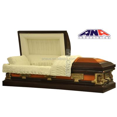 China Last Supper American Interior Metal Manufacturer ANA Casket Style Luxury Copper Casket for sale