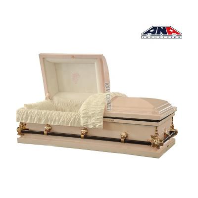 China China American Style ANA Child Children Infant 20 GA Baby Coffin Pink Steel Casket for sale