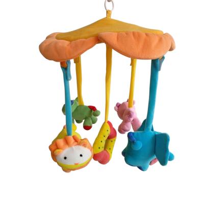 China Battery Operated Toy Soelectric Musical Mobile Soft Cloth Hanging Baby Plush Mobile Spinning Toy Stuffed Toy for sale