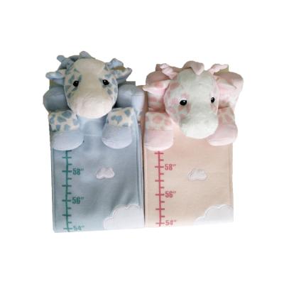 China Baby Height Measure Ruler Stuffed Plush Toy Infant Growth Ruler Height Chart for sale