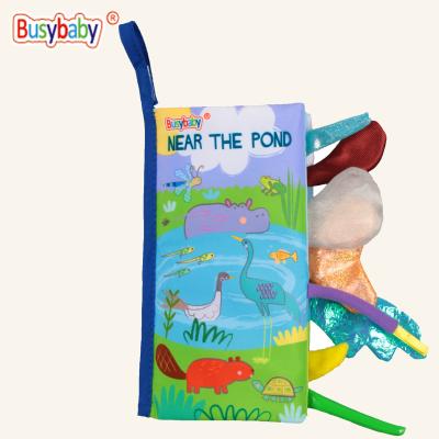 China Intelligence Developing Cloth Book Stuffed Educational Toy Plush Toy Kids Learning Toys Baby Book for sale