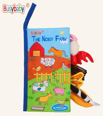 China Intelligence Developing Cloth Book Stuffed Educational Toy Plush Toy Kids Learning Toys Baby Book for sale