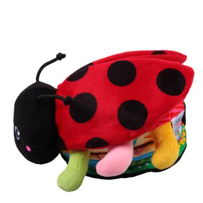 China Ladybird Toy Cloth Book Plush Stuffed Educational Children Learning Toys Baby for sale