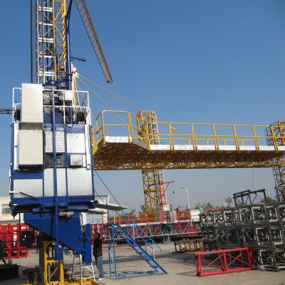 China Multi-function construction lift with platform or hopper for passenger and material Te koop