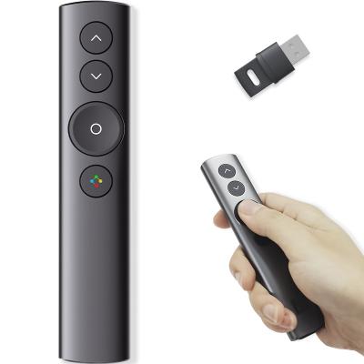 China Smart Timer Wireless Presenter Remote Powerpoint Clicker Wireless Presenter With Laser Pointer for sale