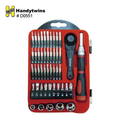 China Comfortable Handle 48 Pcs Ratchet Bit Socket Precision Screwdriver Set for sale